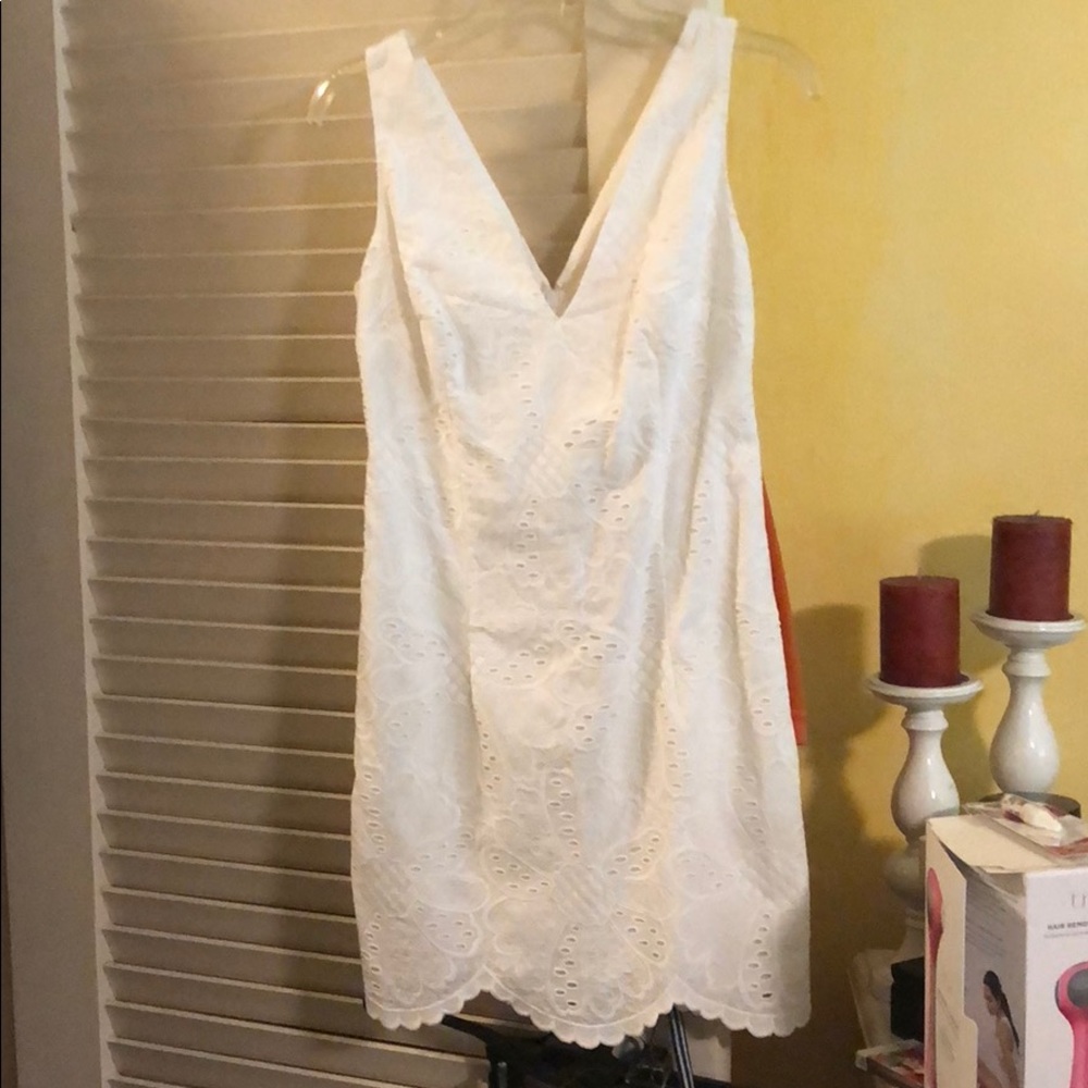 NWOT LILLY PULITZER WHITE EYELET DRESS